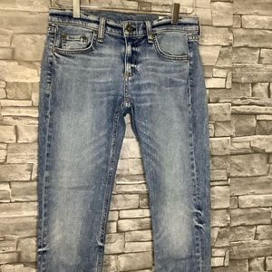Rag & Bone Low-rise skinny blue jeans size 25 (w539)